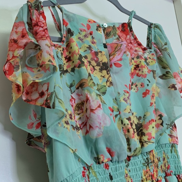 ENTRO FLORAL PRINT DRESS SIZE MEDIUM - Picture 8 of 8